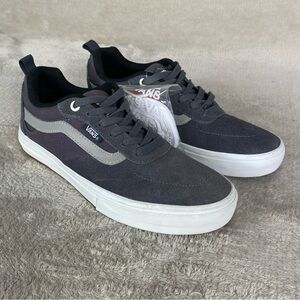 Vans Kyle Walker Pro Mens Size 7.5 Gray Suede Canvas Skate PopCush NEW